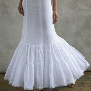 Davids Bridal Fit and Flare Slip Petticoat White 8